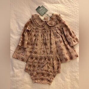 Floral Pink Kids Dress Set